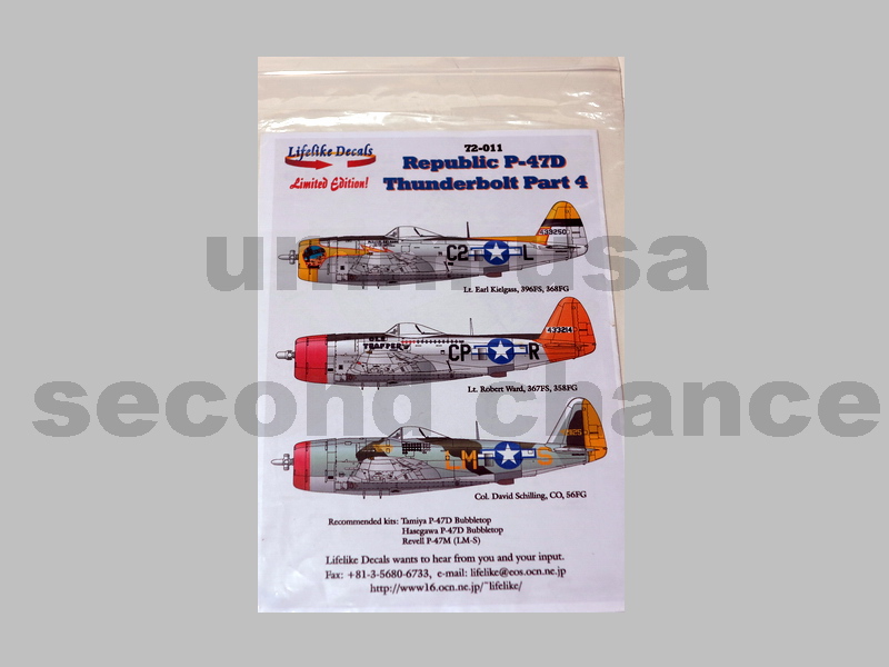 LD-72-011 Republic P-47D Thunderbolt Part 4 (SCH) 1/72